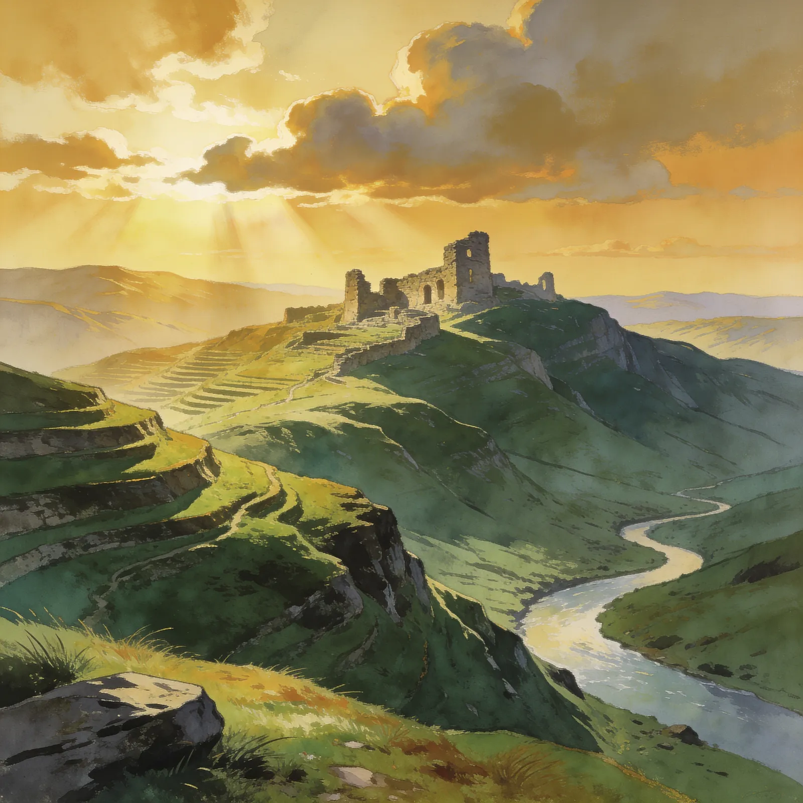 ActRaiser backdrop art