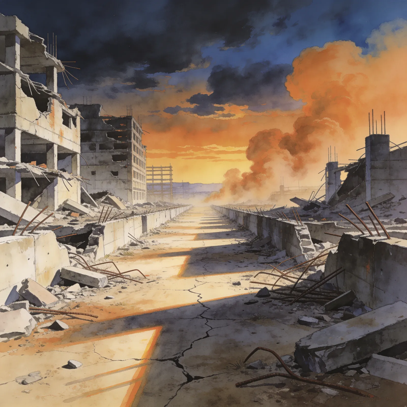 Blast Corps backdrop art
