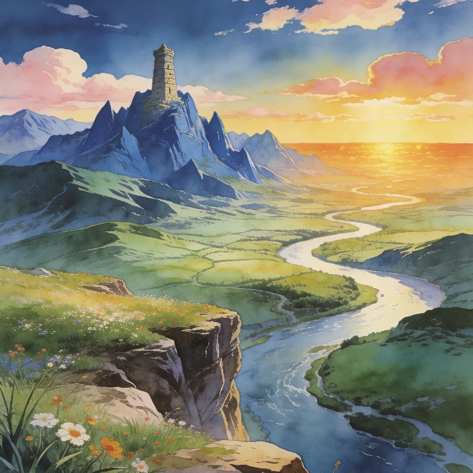 Breath of Fire II backdrop art