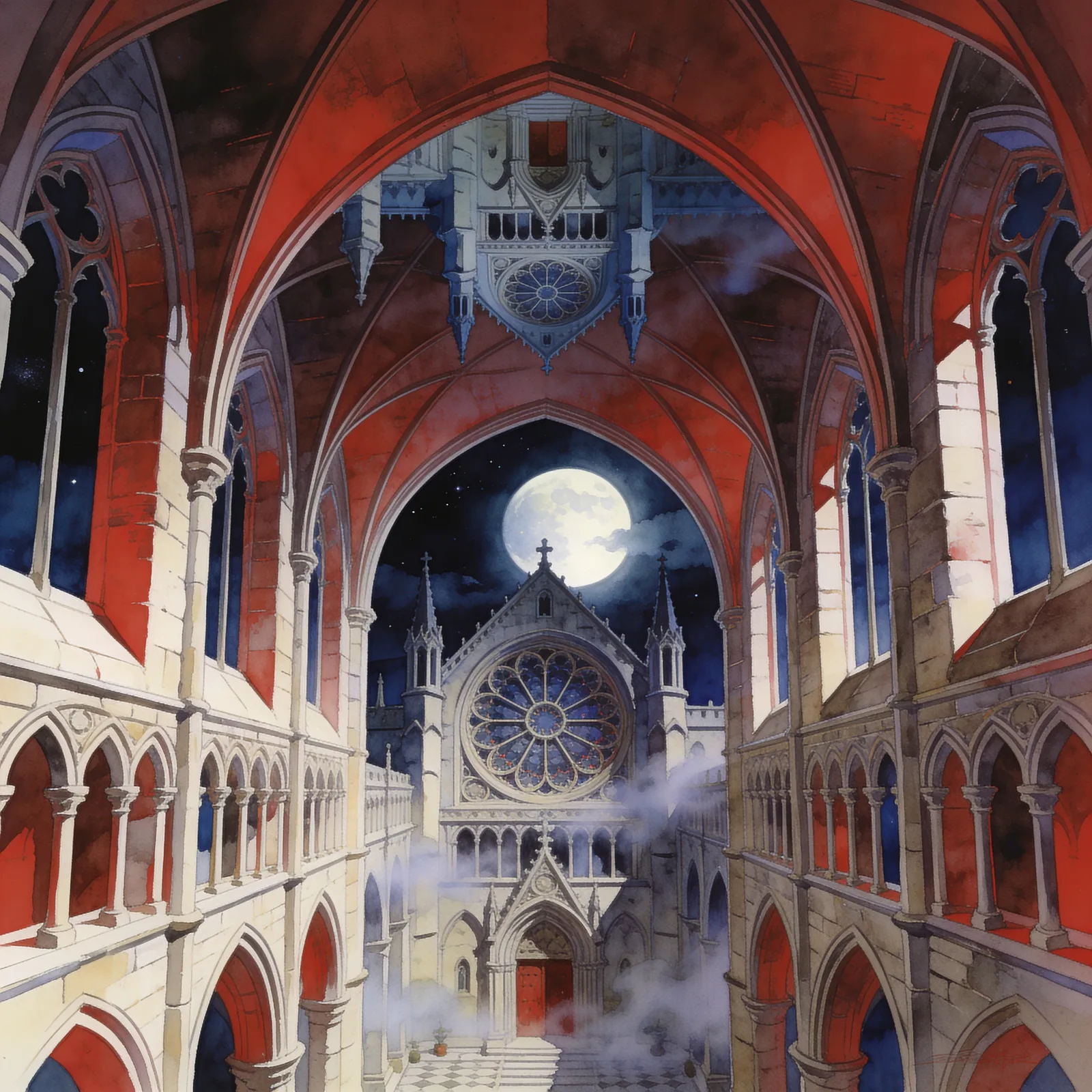 Castlevania: Symphony of the Night backdrop art