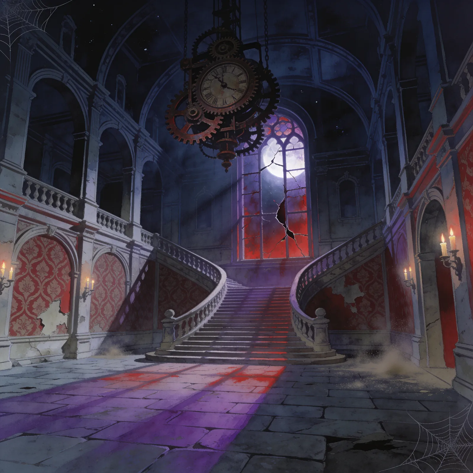 Clock Tower backdrop art