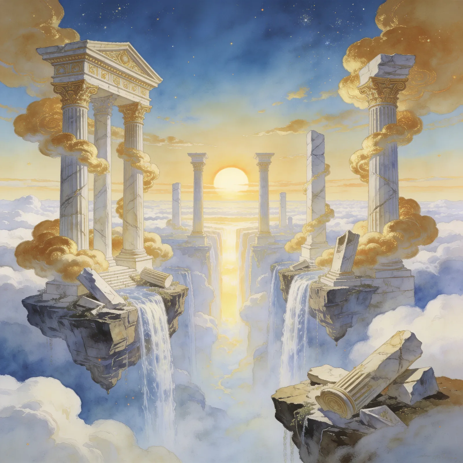 Kid Icarus backdrop art