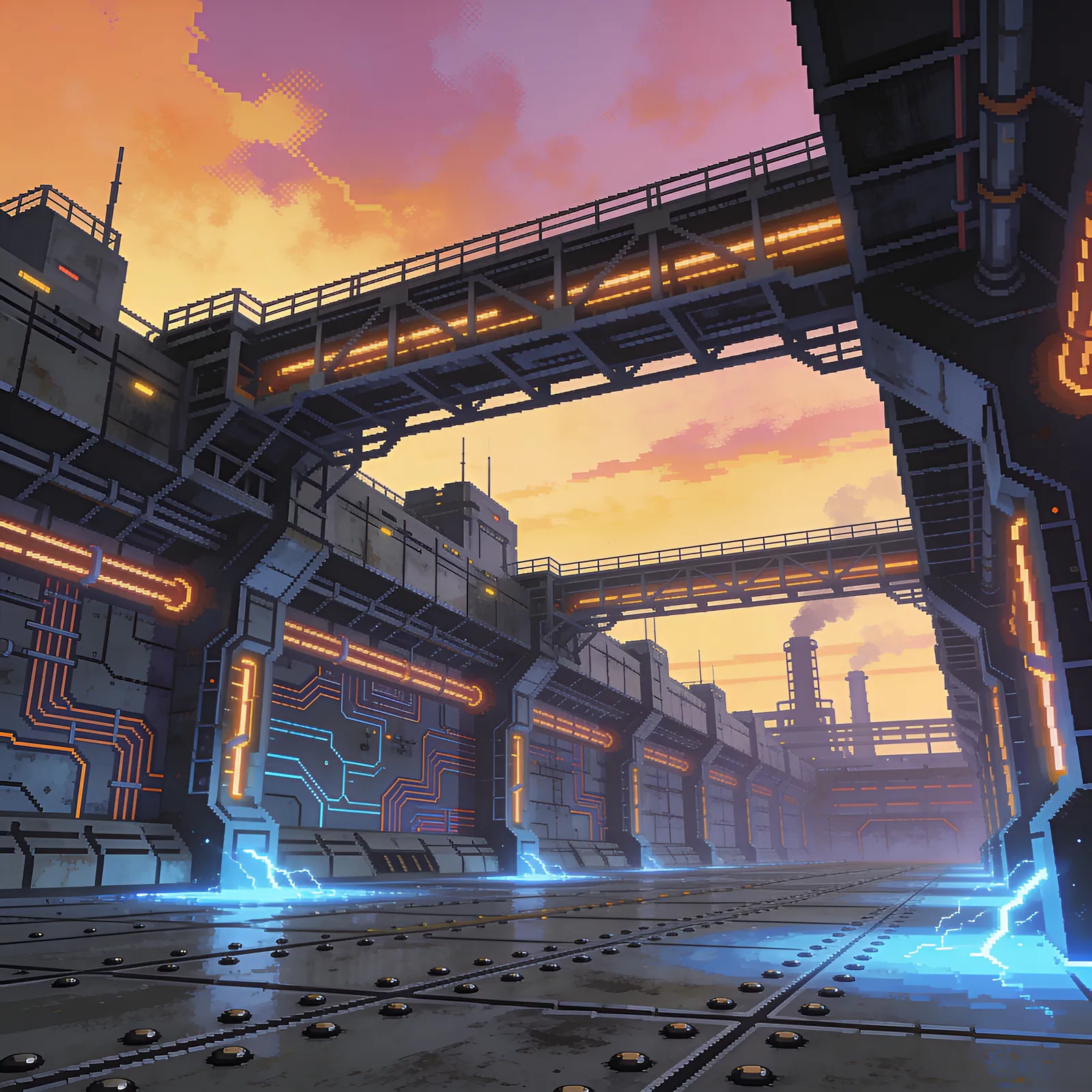 Mega Man 2 backdrop art