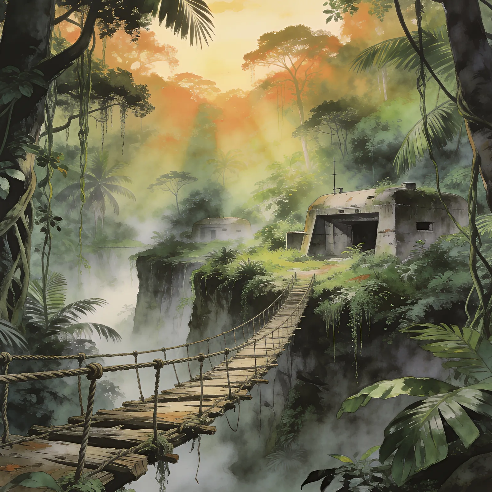 Metal Gear Solid 3: Snake Eater backdrop art