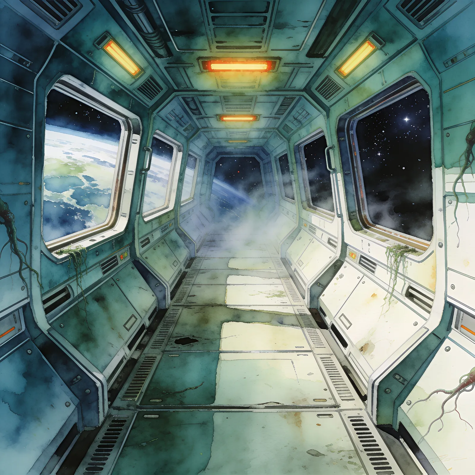 Metroid Fusion backdrop art