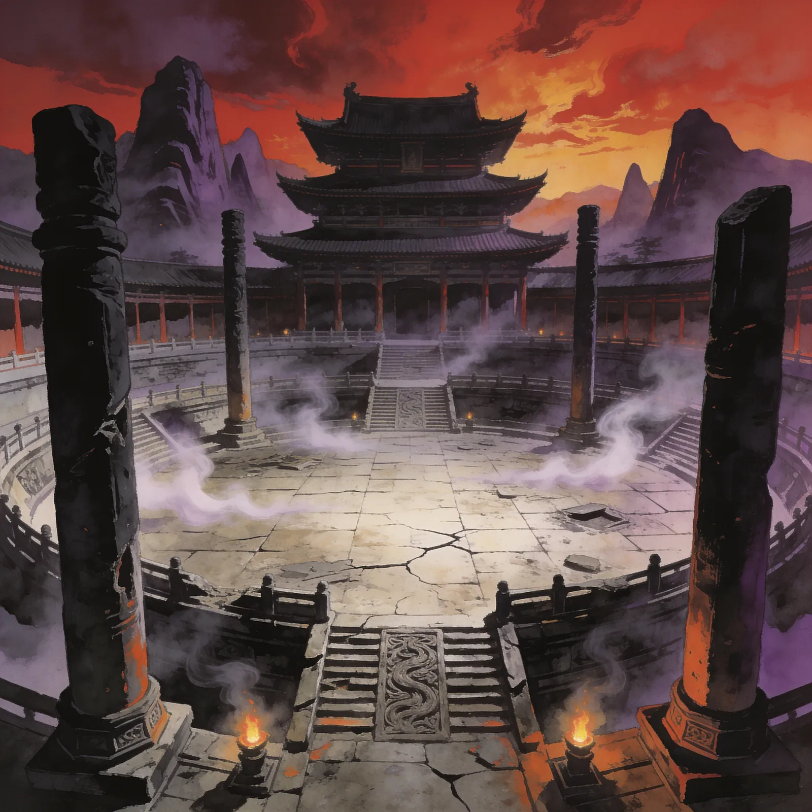Mortal Kombat II backdrop art