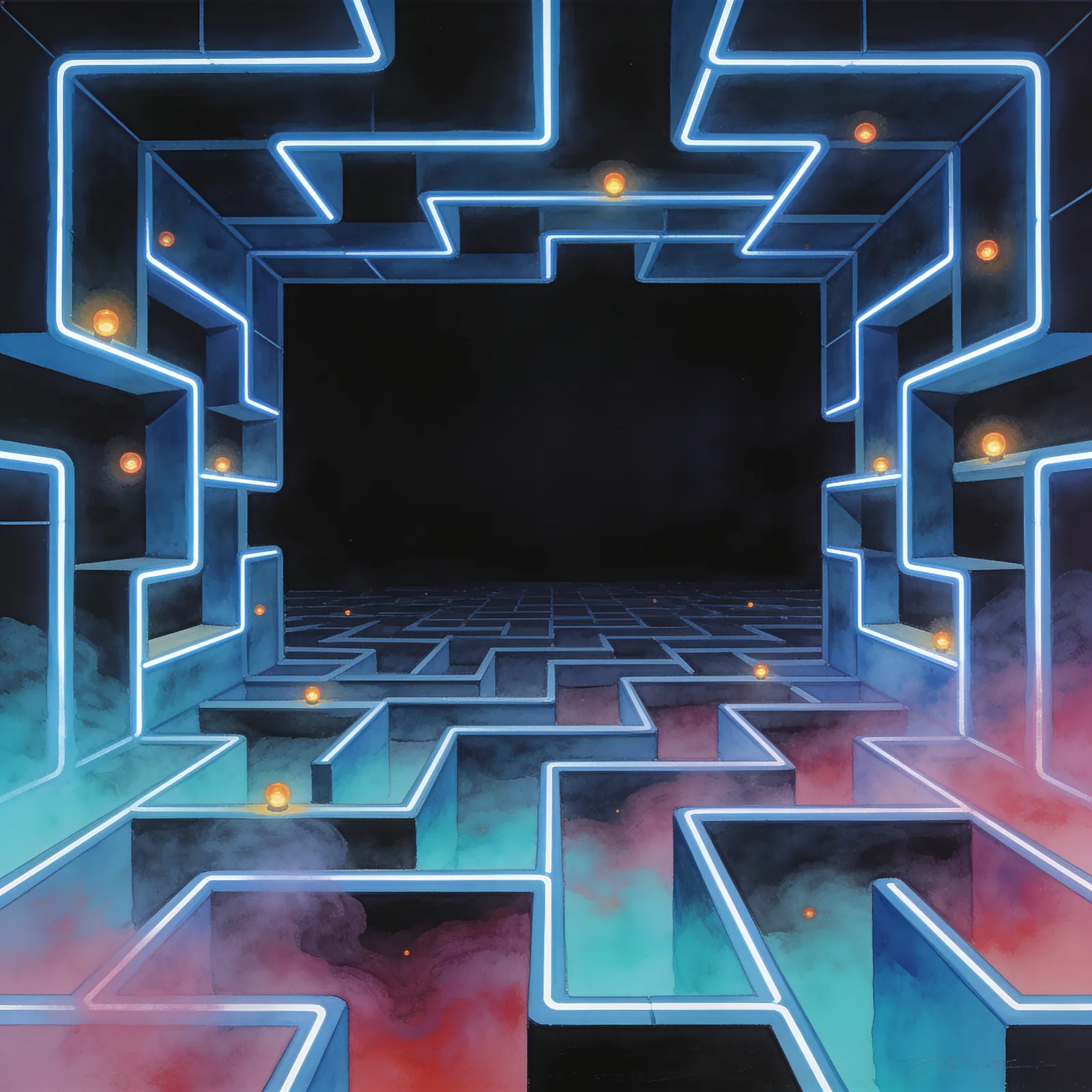 Pac-Man backdrop art