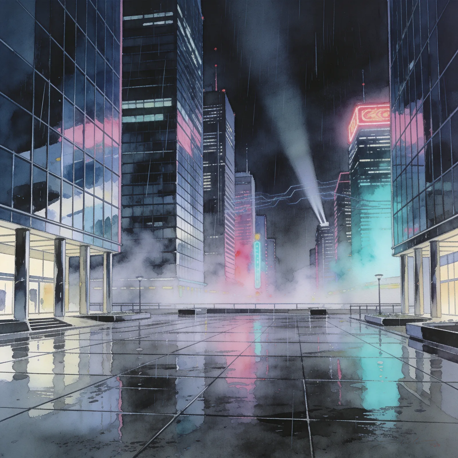 Perfect Dark backdrop art