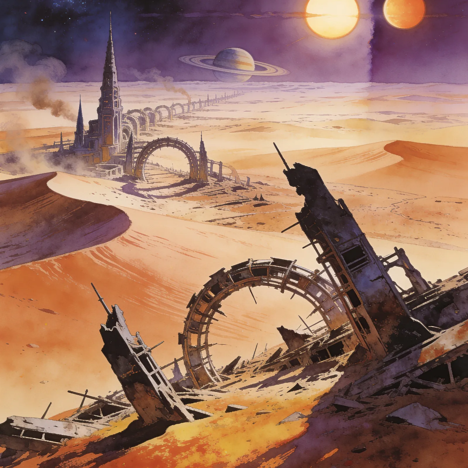 Phantasy Star IV backdrop art