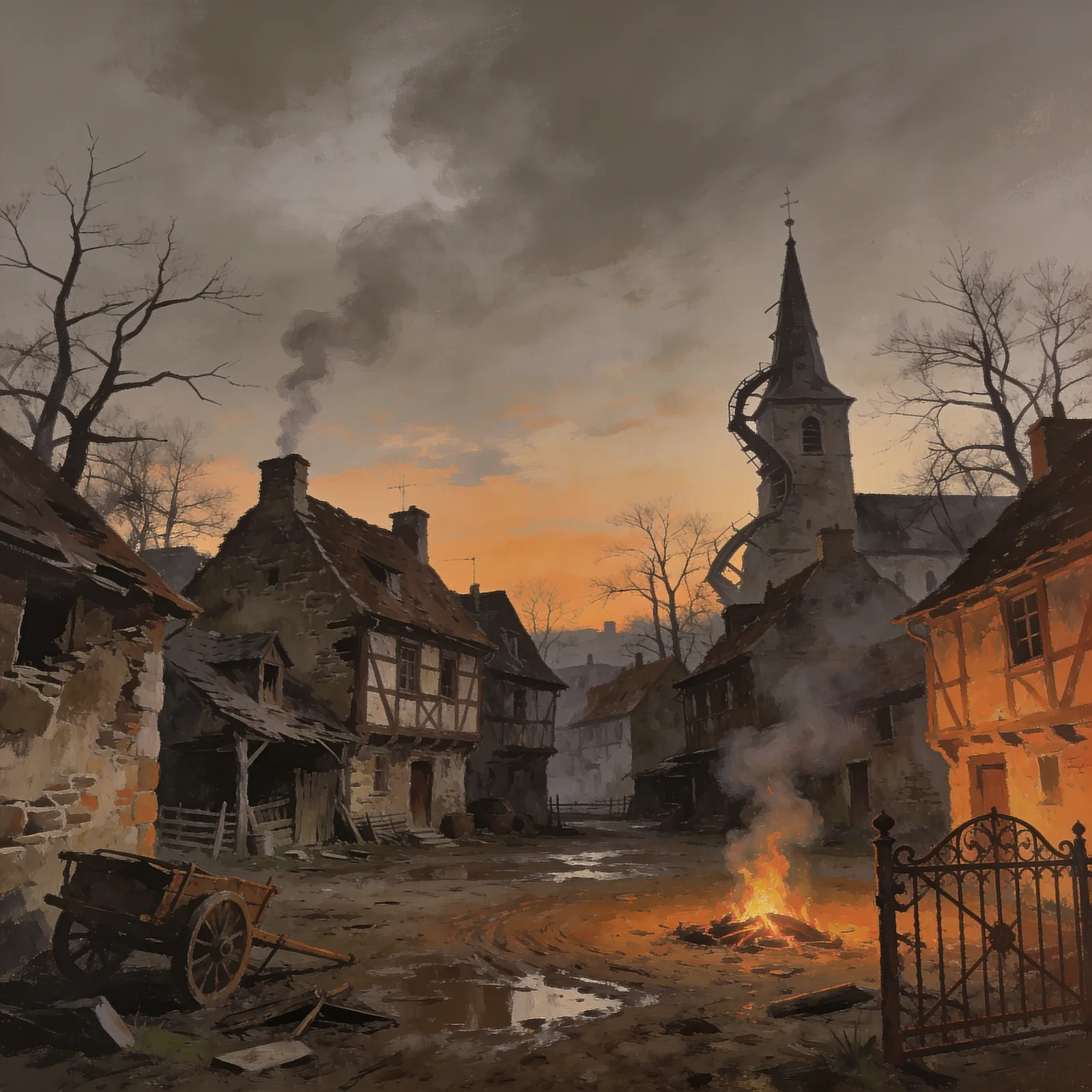 Resident Evil 4 backdrop art