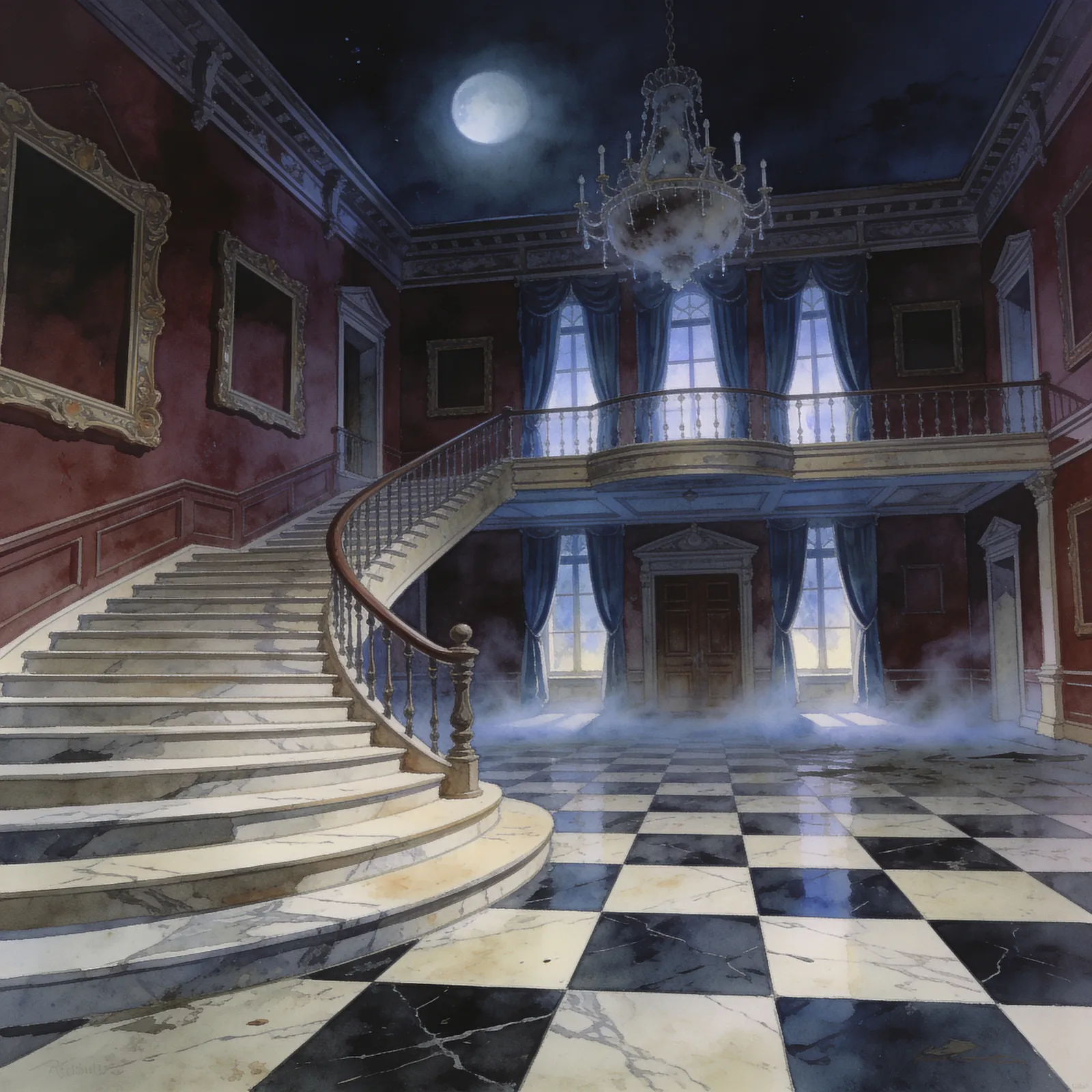 Resident Evil backdrop art