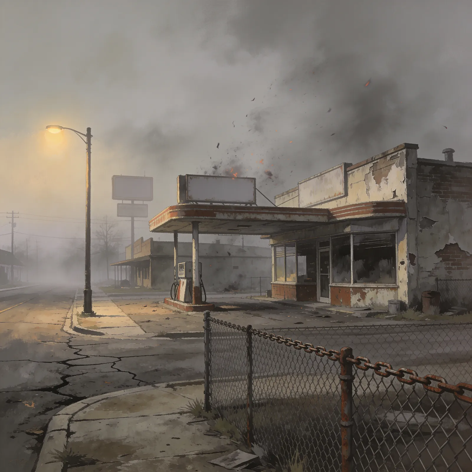 Silent Hill backdrop art