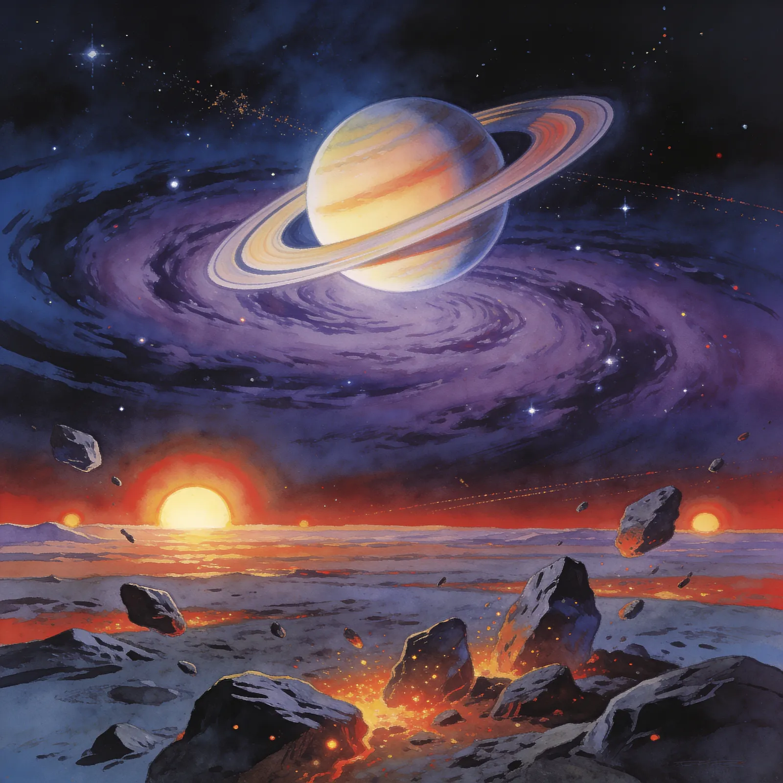 Star Fox 64 backdrop art