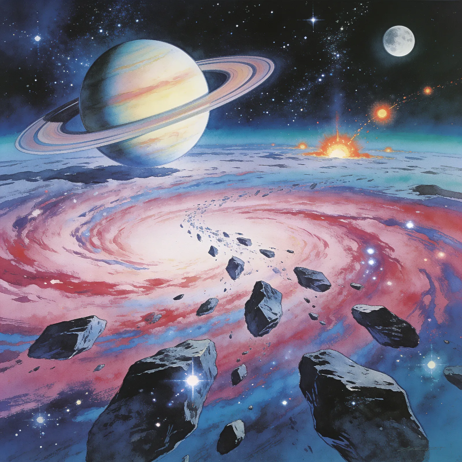 Star Fox backdrop art