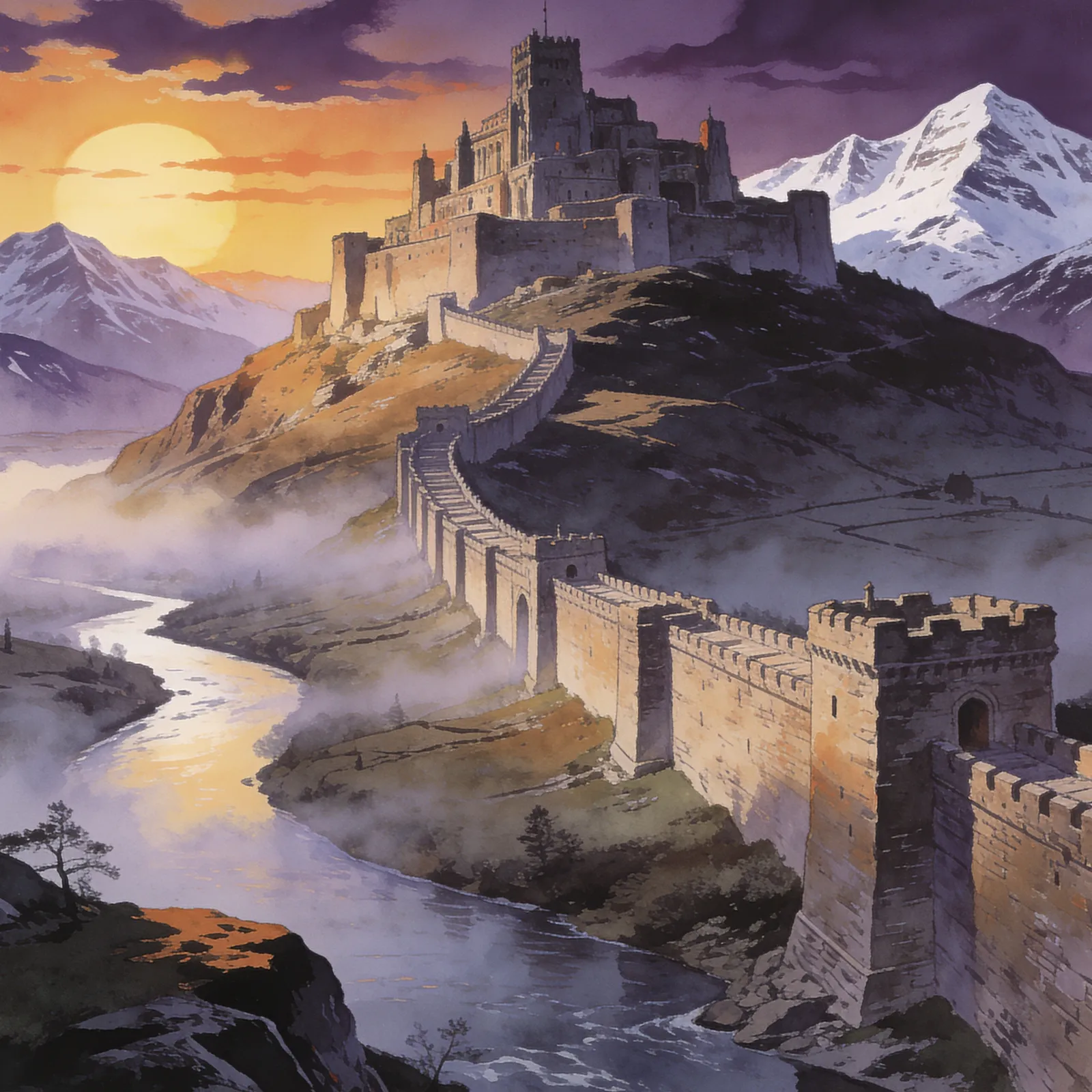 Suikoden II backdrop art