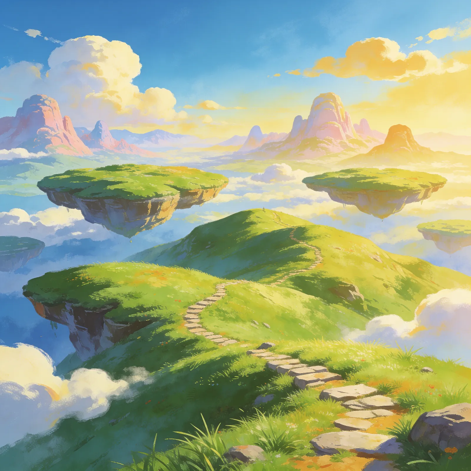 Original backdrop art for Super Mario 64