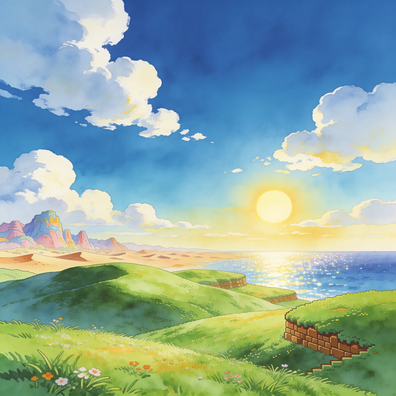 Super Mario Bros. 3 backdrop art