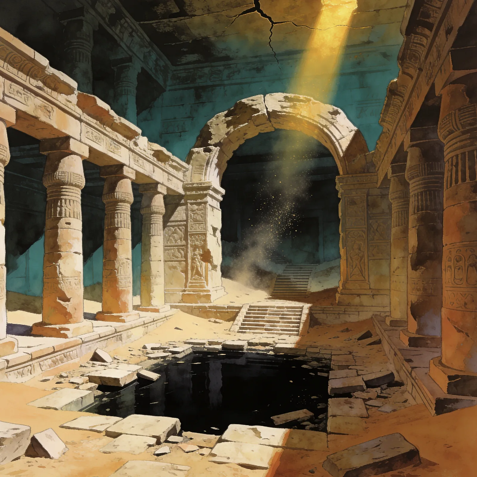 Tomb Raider backdrop art