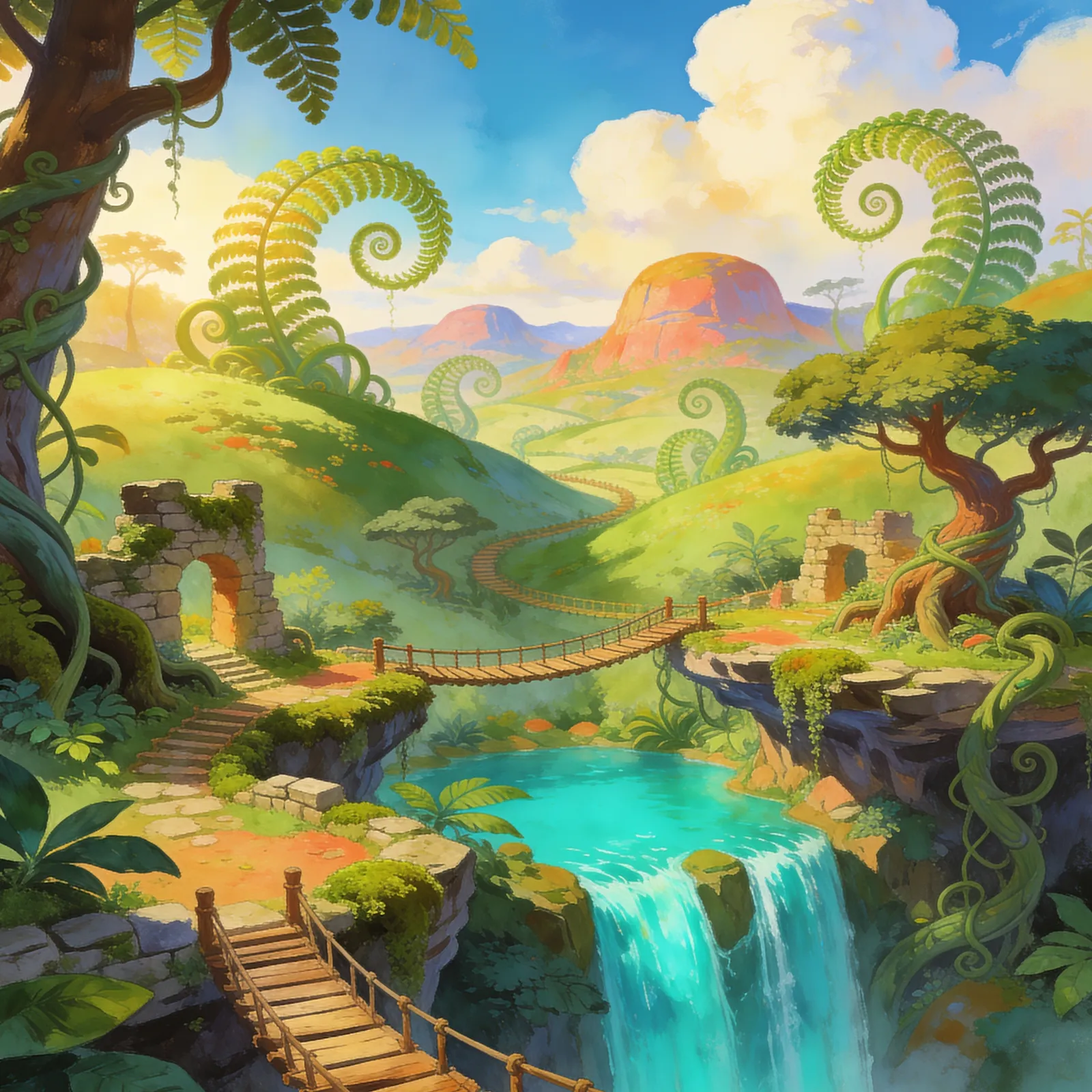 Tomba! backdrop art