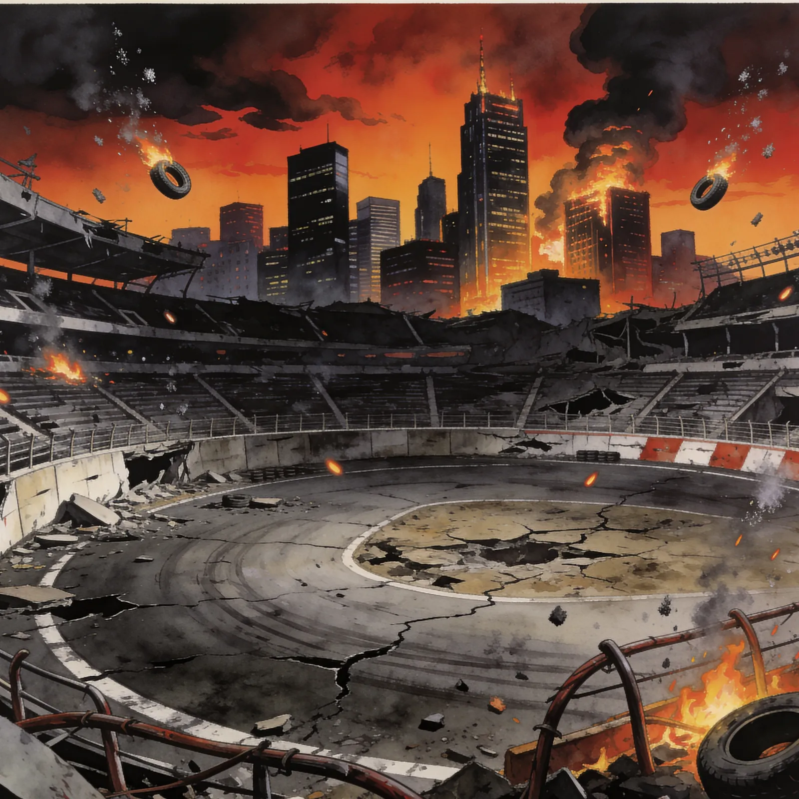 Twisted Metal 2 backdrop art