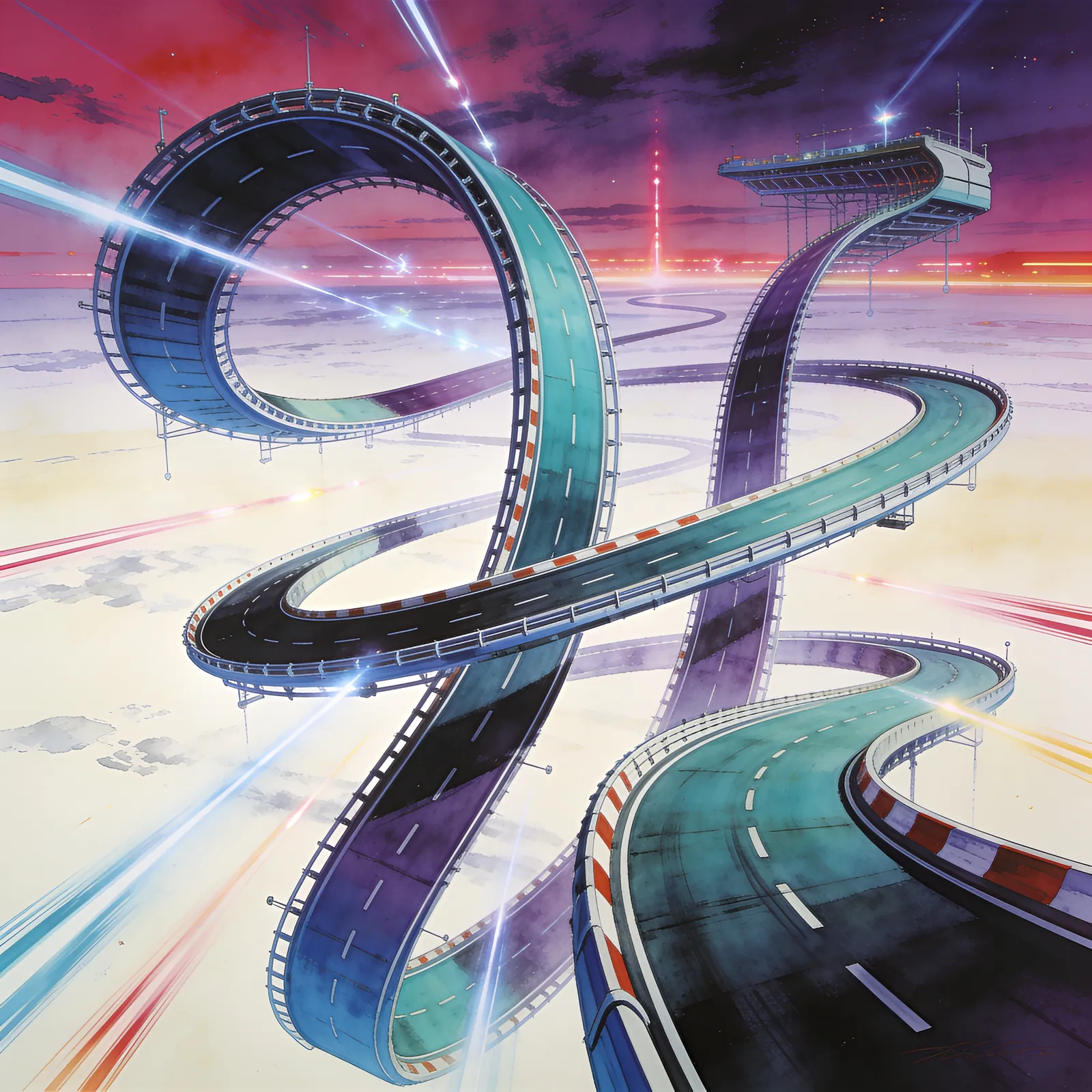 Uniracers backdrop art