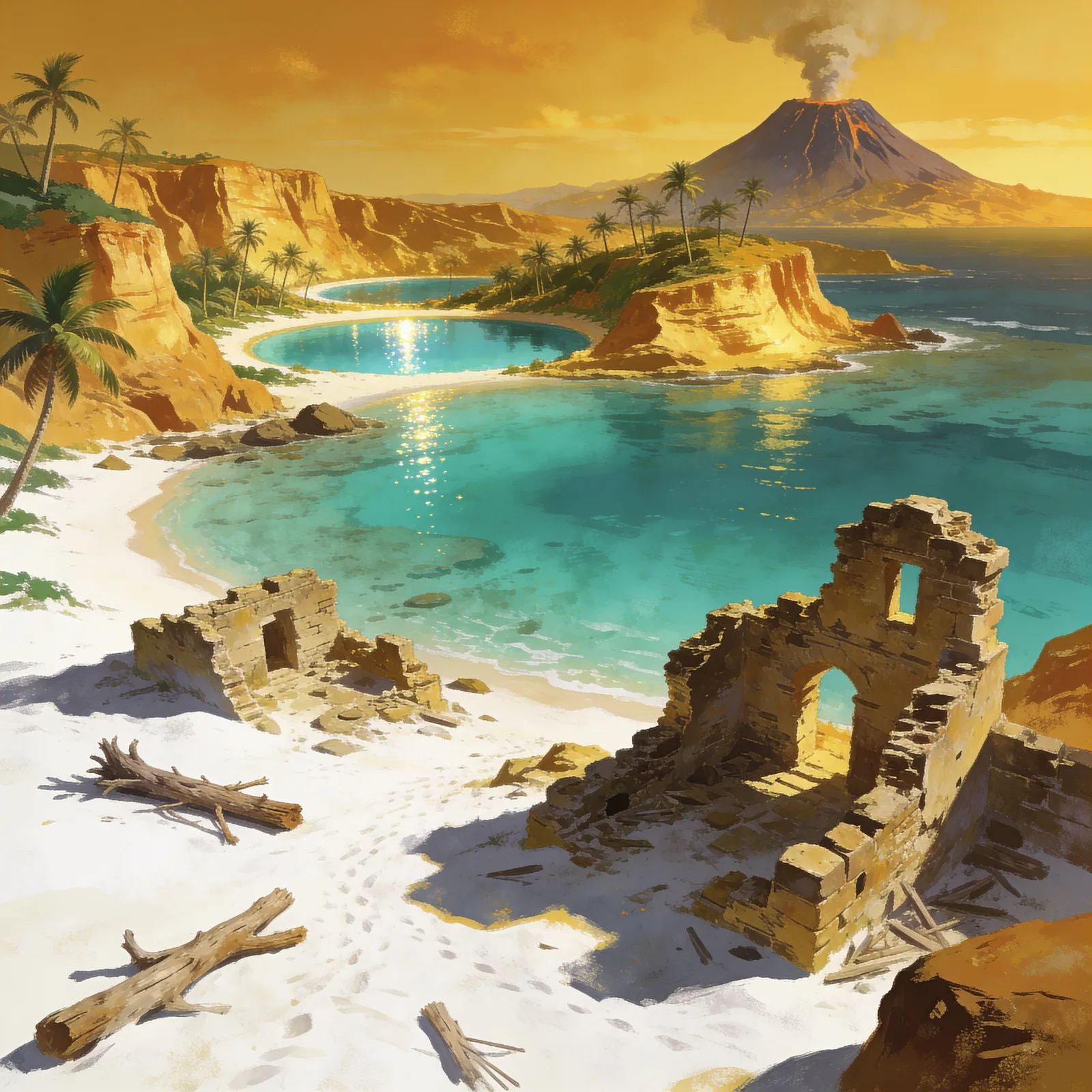 Wario Land: Super Mario Land 3 backdrop art