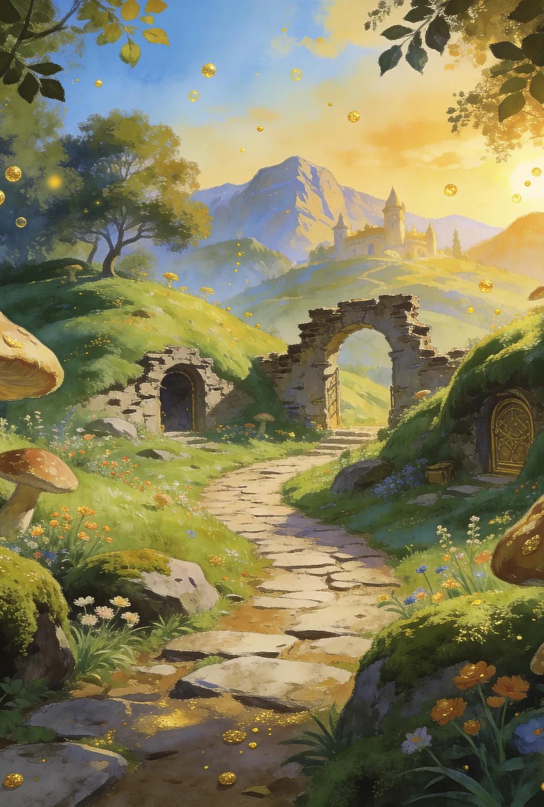Original backdrop art for Banjo-Kazooie