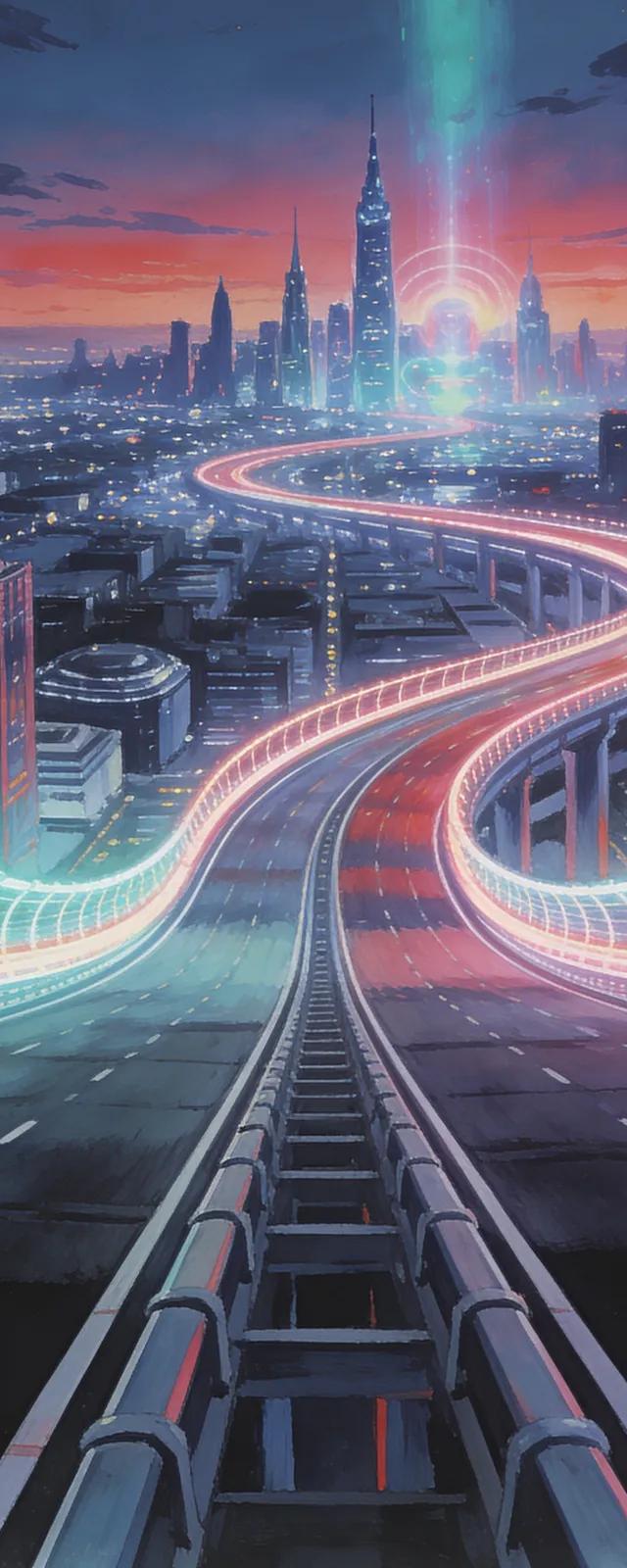 Original backdrop art for F-Zero