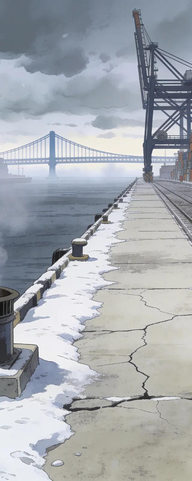 Original backdrop art for Grand Theft Auto: Liberty City Stories