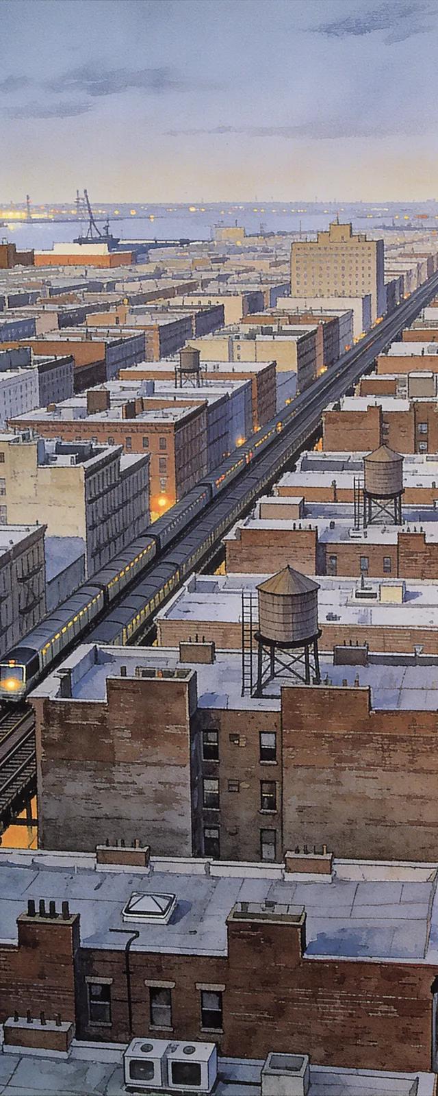 Original backdrop art for Grand Theft Auto